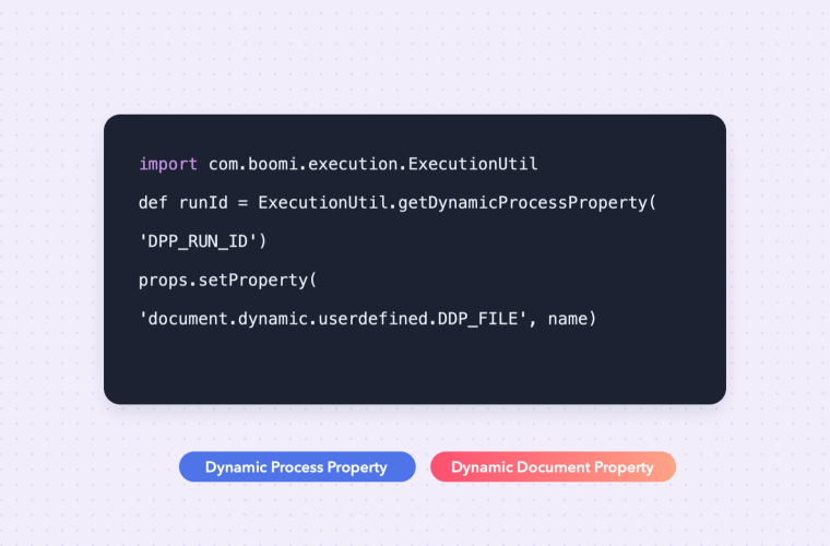 Groovy code reading a dynamic process property and setting a dynamic document property